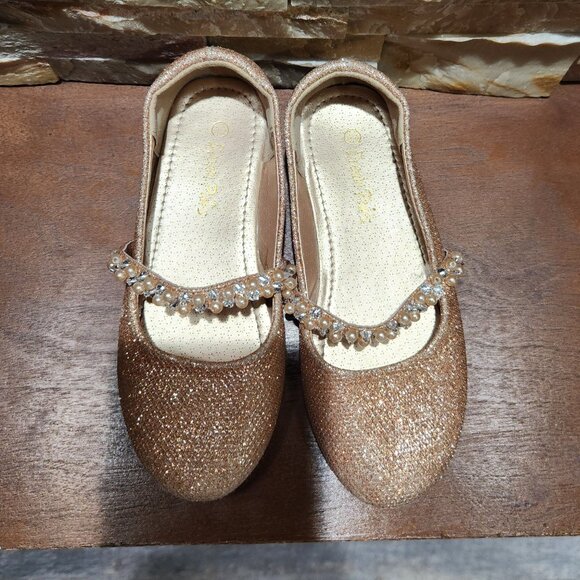 Dream Pairs Mary Jane Rose Gold Ballet Shoes Size 10 - Picture 2 of 4